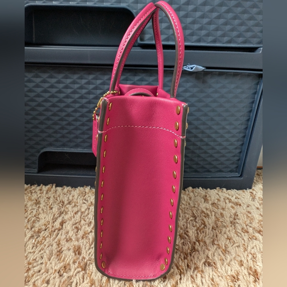 Coach Mini Cashin Tote Bag With Crystal Rivets - Picture 5 of 9